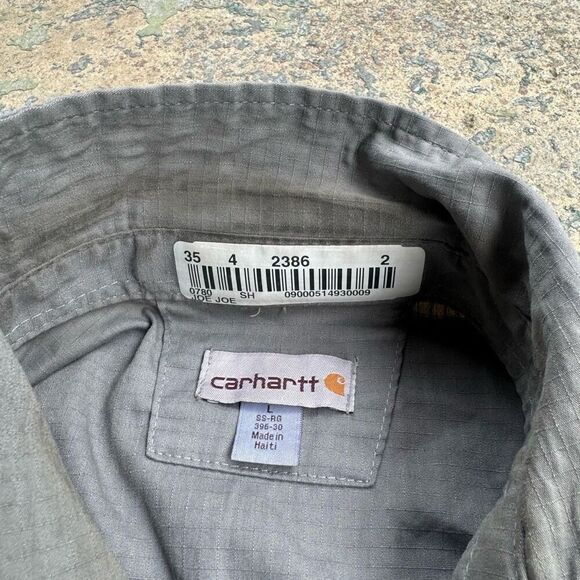 Vintage Carhartt New York Carting Warehouse Worker Uniform Polo Shirt - Picture 4 of 5
